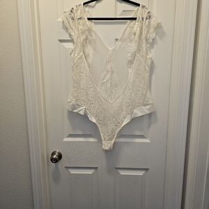 White Lace Bodysuit
